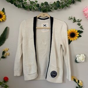 Gilly Hicks Sailing Club Navy and Cream Cardigan